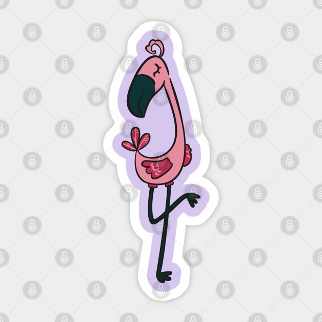 Flamingo Sticker by CuteCoCustom